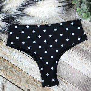 Cheeky High Waist Polka Dot Bikini Bottom